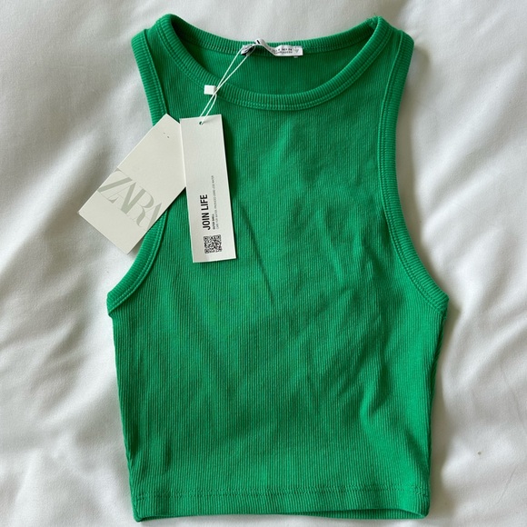 ZARA green tank - Picture 1 of 2